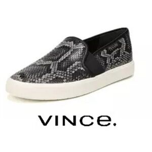 NIB ~ VINCE BLAIR 5 SNAKE SLIP ON SNEAKERS sz 8.5